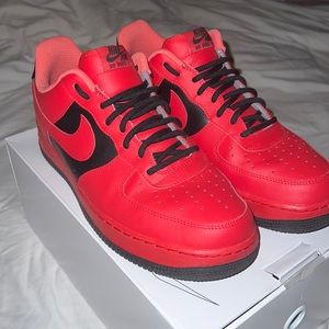 Custom Nike Air Force Ones (M 11.5) “Red October”